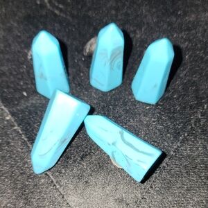 Set of 5 Blue Gemstone Crystals